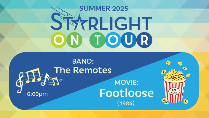 starlight on tour - Aug 23 Footloose (1984) & The Remotes